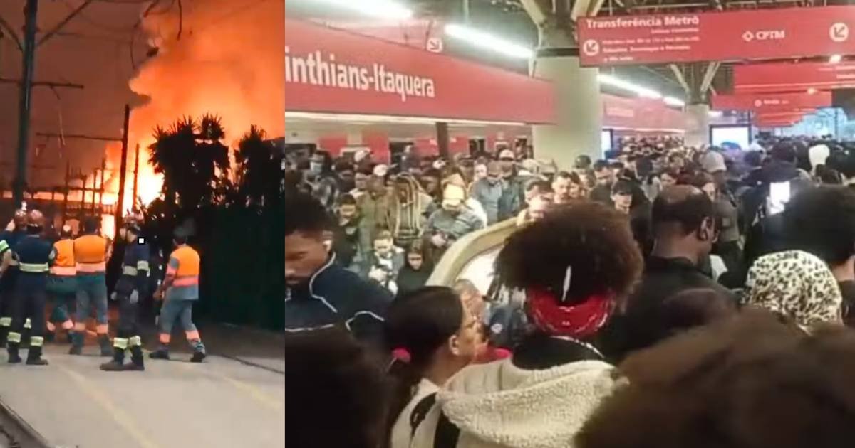 CPTM normaliza operação das linhas 11 e 12 após incêndio causado por raio